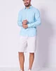 Guess LS ROLL-UP SHIRT Erkek Mavi Gömlek F4GH00WG3L0-A739