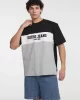 Guess Jeans GJ SS CN OS HORIZONT STRIPE TE Erkek Mavi T-shirt M5GI45K8FQ4-H90Z