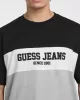 Guess Jeans GJ SS CN OS HORIZONT STRIPE TE Erkek Mavi T-shirt M5GI45K8FQ4-H90Z