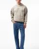 Guess Dalım Over Hooded Sweatshırt Erkek Krem Sweatshirt Z4BQ03K9V31-G1CA