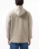 Guess Dalım Over Hooded Sweatshırt Erkek Krem Sweatshirt Z4BQ03K9V31-G1CA