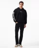 Guess Dalım Over Hooded Sweatshırt Erkek Siyah Sweatshirt Z4BQ03K9V31-JBLK