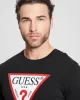 Guess SS BSC CLSC TRI LOGO Erkek Siyah T-shirt M2GI68KBA60-JBLK