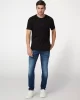 Guess SS GUESS EMB PIMA CREW Erkek Siyah T-shirt M4GP39K7HD0-JBLK