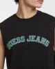 Guess Jeans GJ MUSCLE COLLEGIATE TANK Erkek Siyah T-shirt M5GP31K8HM0-JBLK