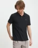 Guess SMALL TRIANGLE SS POLO Erkek Siyah T-shirt M5RP01KCLQ2-JBLK