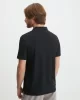 Guess SMALL TRIANGLE SS POLO Erkek Siyah T-shirt M5RP01KCLQ2-JBLK