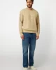 Guess Treated Trıangle Cn Sweatshırt Erkek Bej Sweatshirt M4YQ07KBY51-G036