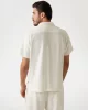 Guess Ss Baron Textured Knıt Shırt Erkek Beyaz T-Shirt M5GP21KCRY0-G047