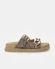Guess CASUAL Kadın Bej/Kahverengi Terlik FL6FT2FAL03-BEIBR
