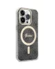 GUESS HC MAGSAFE IML 4G BLACK IP15 PRO