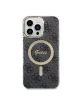 Guess GUESS HC MAGSAFE IML 4G BLACK IP15 PRO MAX Kadın Siyah Telefon Kılıfı GUHMP15XH4STK