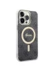 Guess GUESS HC MAGSAFE IML 4G BLACK IP15 PRO MAX Kadın Siyah Telefon Kılıfı GUHMP15XH4STK