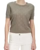 Guess JASMINE G CN SS BOXY SWTR Kadın Haki Kazak W5GR05Z3D60-G9D5