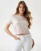 Guess JASMINE G CN SS BOXY SWTR Kadın Pembe Kazak W5GR05Z3D60-A60W