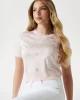 Guess JASMINE G CN SS BOXY SWTR Kadın Pembe Kazak W5GR05Z3D60-A60W