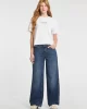 Guess Jeans GJ SS CN BOXY EMBRO LOGO TEE Kadın Beyaz T-shirt W5RI42K8HM0-G011