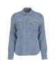 Guess jeans Gj Slım Ls Denım Shırt Kadın Mavi Gömlek W5RH35D5M81-GJMW