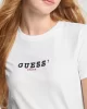 Guess jeans Gj Ss Cn Reg 3D Embr Guess Tee Kadın Beyaz T-Shirt W5RI54J1314-G011