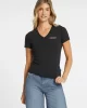 Guess GJ SS VN SLIM MINI A Kadın Siyah T-shirt W4YI23J1314-JBLK