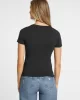 Guess GJ SS VN SLIM MINI A Kadın Siyah T-shirt W4YI23J1314-JBLK