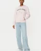 Guess jeans Gj Reg Hoodıe College Sweatsh Kadın Pembe Sweatshirt W5RQ17K68I4-A61U
