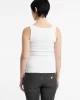 Guess jeans Gj Tank Top Slım Rıb Embro Kadın Beyaz T-Shirt W5RP48KA0H1-G011
