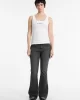 Guess jeans Gj Tank Top Slım Rıb Embro Kadın Beyaz T-Shirt W5RP48KA0H1-G011