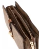 Guess ZAMIRA TOP ZIP SHOULDER BAG Kadın Kahverengi Omuz Çantası HWSG9629180-LTL