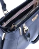 Guess ANADELA 3 COMP SATCHEL Kadın Siyah El Çantası HWBG9633060-BLA