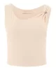 Guess AIMEE SS JEWEL DRAP TOP Kadın Ekru Bluz W5GP22KAQL2-A60P