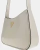 Guess ARNELA TOP ZIP SHOULDER BAG Kadın Ekru Omuz Çantası HWNG9496170-BON