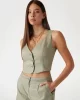 Guess Camılle Perfect Vest Kadın Haki Yelek W5GH71WH5F0-F83S