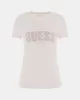 Guess Cn Ss Logo Lace Tee Kadın Pembe T-Shirt W5GI04J1314-A60W