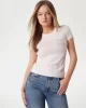 Guess Cn Ss Logo Lace Tee Kadın Pembe T-Shirt W5GI04J1314-A60W