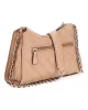 Guess GIULLY TOP ZIP SHOULDER BAG Kadın Bej Omuz Çantası HWQG8748130-BEI
