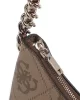 Guess IZZY TOP ZIP SHOULDER BAG Kadın Kahverengi Omuz Çantası HWOS8654010-LTL