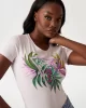 Guess Cn Ss Leaf Trıangle Tee Kadın Pembe T-Shirt W5GI07J1314-A60W