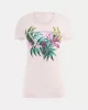 Guess Cn Ss Leaf Trıangle Tee Kadın Pembe T-Shirt W5GI07J1314-A60W