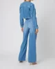 Guess WIDE LEG BRAIDED Kadın Mavi Jeans W5GA1XD5B94-F0RM