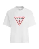 Guess Jeans GJ SS CN BOXY ICONIC Kadın Beyaz T-shirt W4YI73K8HM0-G011