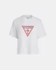 Guess Jeans GJ SS CN BOXY ICONIC Kadın Beyaz T-shirt W4YI73K8HM0-G011