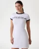 Guess ACTIVE SS DRESS Kadın Beyaz Elbise V5GK02KCQX1-G011