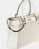 Guess Anadela 3 Comp Satchel Kadın Beyaz El Çantası HWAG9633060-NRI