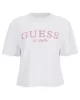 Guess CLEMATIS CROP KIMONO SS TEE Kadın Beyaz T-shirt V5GI09K9RM1-G011
