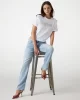 Guess CN SS CROPPED WASHED LOGO TEE Kadın Beyaz T-shirt W5GI15K8FQ4-G011