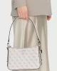 Guess Eco Erıca Top Zıp Shoulder Bag Kadın Krem Omuz Çantası HWEQG951018-CRG