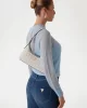 Guess ECO RIANEE SHOULDER BAG Kadın Krem Omuz Çantası HWEQG954117-STO