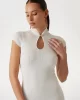 Guess ES SS MALIA SWTR DRESS Kadın Beyaz Elbise W5GK46Z3L10-G012