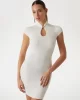 Guess ES SS MALIA SWTR DRESS Kadın Beyaz Elbise W5GK46Z3L10-G012